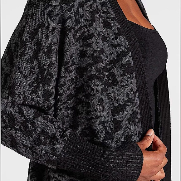 Express Sweaters - Express Cozy Leopard Print Cardigan